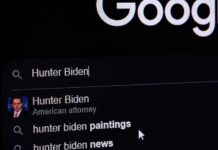 Google search results for Hunter Biden.