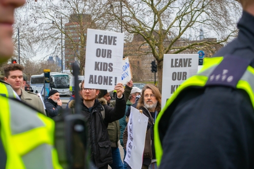 Protest crowd