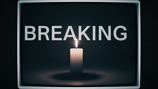 shutterstock_2756477221.jpg A candle illuminated against a dark background with the word 'BREAKING' displayed above it