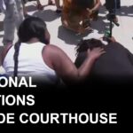 Emotional reactions to Karmelo Anthony verdict outside courthouse
