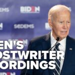 Biden looks to block DOJ release of 2017 ghostwriter audio recordings