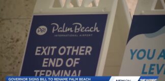 Palm Beach International Airport to be renamed after President Donald Trump