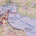 Map of the Gulf of Oman region with Oman, UAE, and Iran