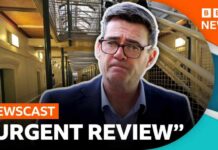 Why has UK Prime Minister Andy Burnham paused plans to release some prisoners early? BBC Newscast