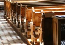 Bride-To-Be Torches Church—$100K Blaze wooden church pews in sunlight