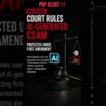 Court Says AI Child Porn Possession Protected đ¨ THIS IS WHAT THE COURT ACTUALLY SAID đâď¸