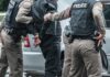 Rideshare Horror Exposed by One Data Ping Police officers arresting a person beside a car