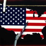 Trump Just Redrew the Map of NORTH AMERICA Map of the United States with flag design and scissors