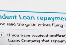 Document titled Student Loan repayments with instructions for filling out forms