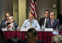 New Epstein Files Fight Raises a Question About Trump Jim Jordan speaks at a committee hearing with Jerrold Nadler and Darrell Issa seated beside him