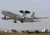 NATO’s Ghost War Near Kaliningrad NATO AWACS aircraft taking off from an airfield
