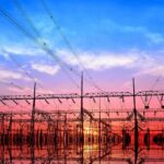 See What Trump Just Did to Grid Batteries Electrical substation with power lines at sunset