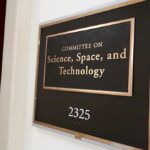 Office sign for a committee on science, space, and technology