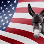 Why Democrats Are TURNING on Their Own Candidates Donkey in front of an American flag