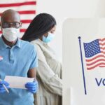 New 2028 Poll Names Each Party’s FRONTRUNNER Voters wearing masks at a polling station